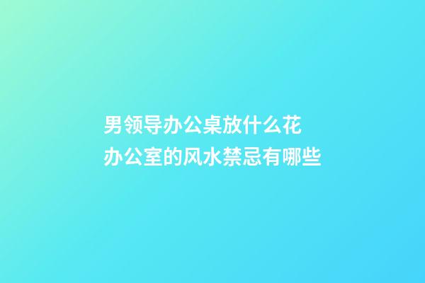 男领导办公桌放什么花  办公室的风水禁忌有哪些